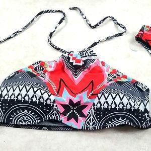 Halter style colorful bikini